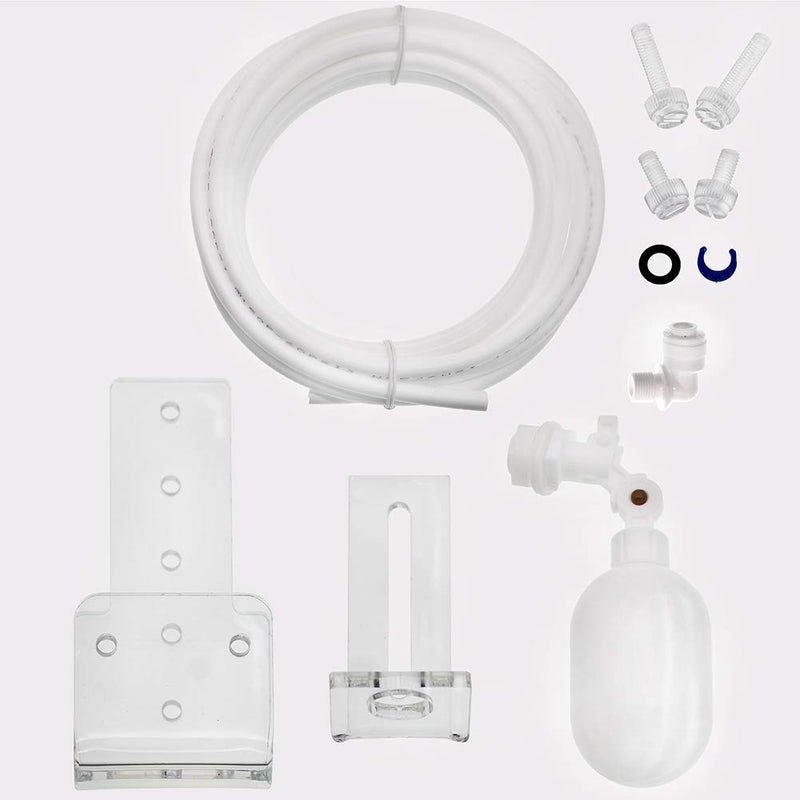 SENSTREE ZAOJIAO Auto-top-Off ATO Solution Auto Water Filler Adjustable Float Valve Mounting Aquarium Sump + 1/4" Tube 3 Meters 9.8ft Pipe RO Water Filter System PE White - Image 1